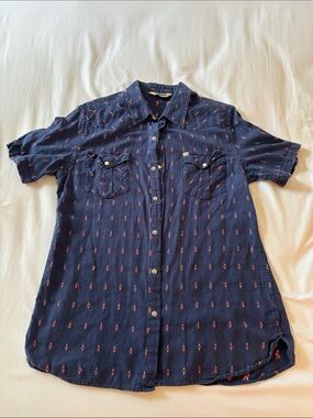 Men’s Western Style Short Sleeve Button Down Shirt